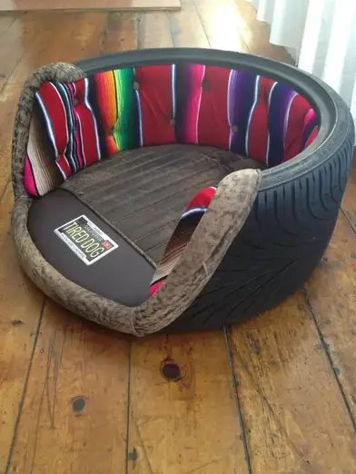 25 Smart Ways To Make Dog Beds By Using Tires Wowpooch